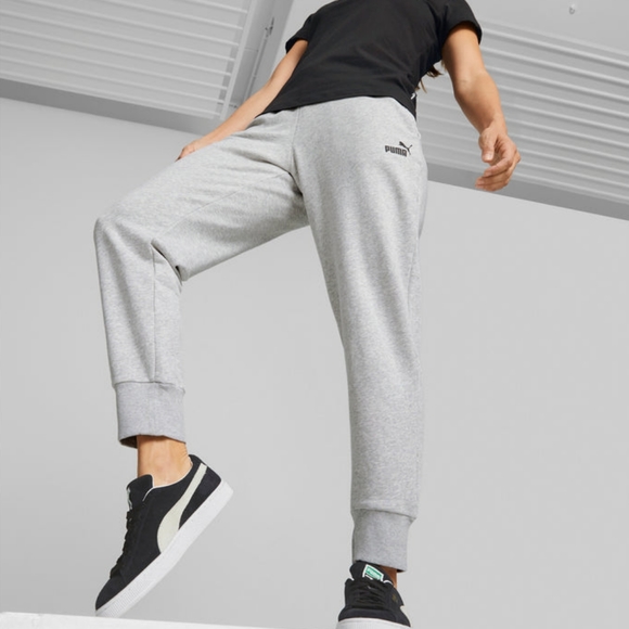 🆕Puma Women's Essentials Sweatpants Heather Grey Size Large - Picture 4 of 7